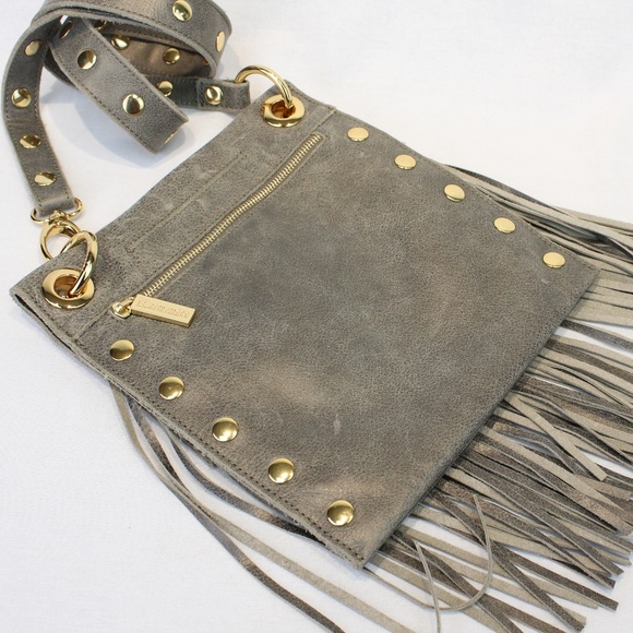 Hammitt Roxbury Pewter Crossbody Fringe Bag - Picture 3 of 7